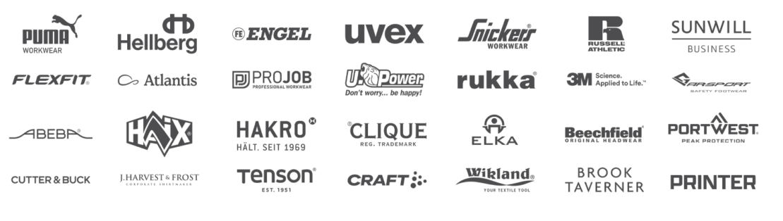 Marques partenaires vêtements de travail et EPI — Logitex